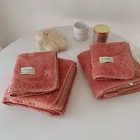 Ultra Soft Teddy Bath Towel 2-Piece Set
